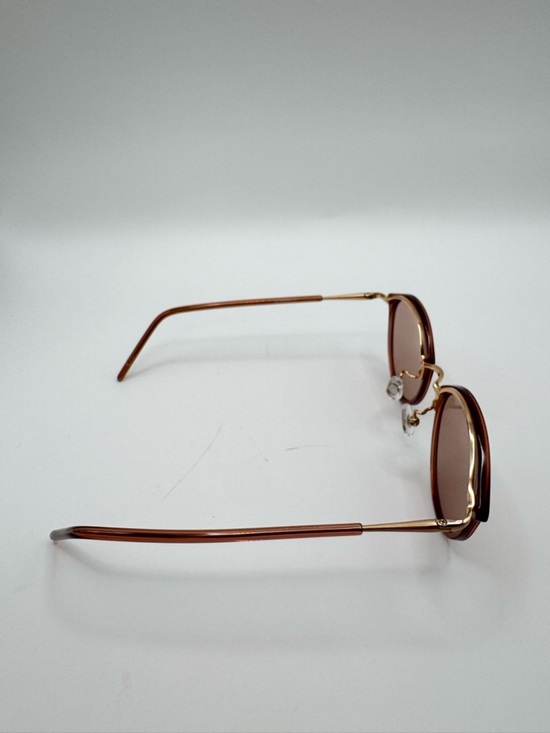 Kaneko Optical Lazy Red Round Glasses Pink Lens Gold Bridge Japan